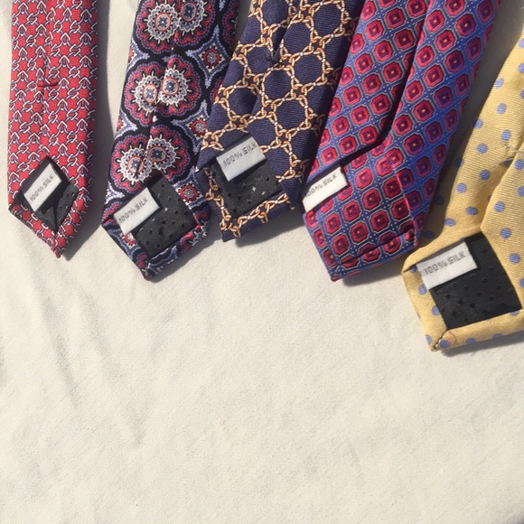 5 100% Silk Burma o Bibas Ties - Picture 3 of 3